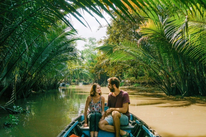 Ben Tre Sampan Boat & Biking Tour From Saigon City Day Trip