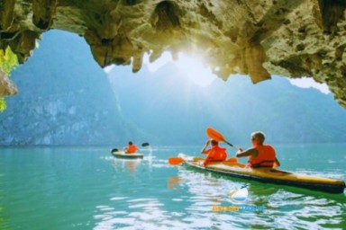 Lan Ha bay - Dark and Bright Cave - Tuan Chau Marina – Hanoi (B, Br)