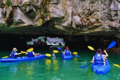 Ho Dong Tien - Drum Cave - Pearl Farm Village (B, L, D)