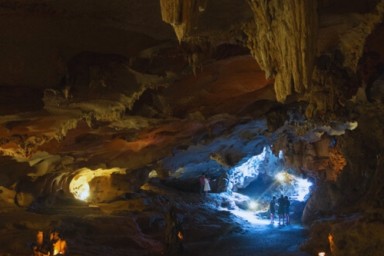 Bai Tu Long bay - Thien Canh Son cave - Halong International Cruise Port – Hanoi (B, Br)