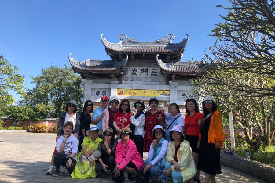 Bai Dinh pagoda main gate in Ninh Binh – Auasia Travel Testimonials