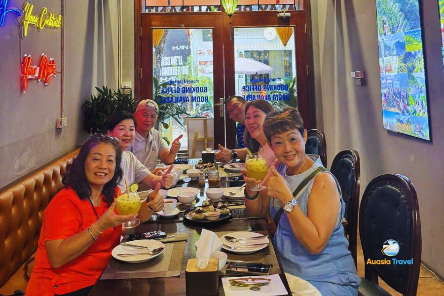 Local restaurant in the old quarter, Hanoi, Vietnam - Auasia Travel’s Testimonials