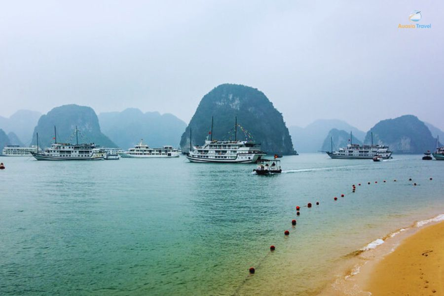 Halong Bay overnight cruise featured in the 8 Days Vietnam itinerary from Hanoi to Ho Chi Minh.