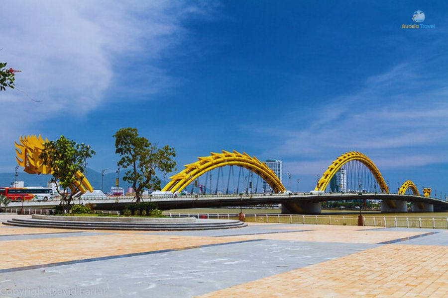 Dragon Bridge in Da Nang highlighted in the 8 Days Vietnam itinerary from Hanoi to Ho Chi Minh.