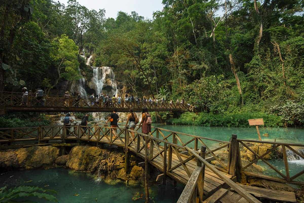 Kuang Si Water falls in Laos